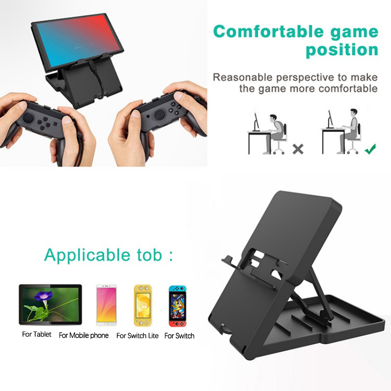 Gaming Console Stand - ฐานวางแบบพับได้สำหรับเครื่องเล่นเกมส์ Switch ขาตั้งแบบพกพาสำหรับ Switch Lite OLED