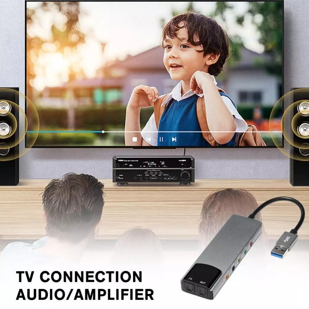 Gaming Console For Pc - ใหม่การ์ดเสียง USB 7.1 5.1 ช่องการ์ดเสียงภายนอกแบบพกพาเกมสตรีมมิ่งสด SPDIF