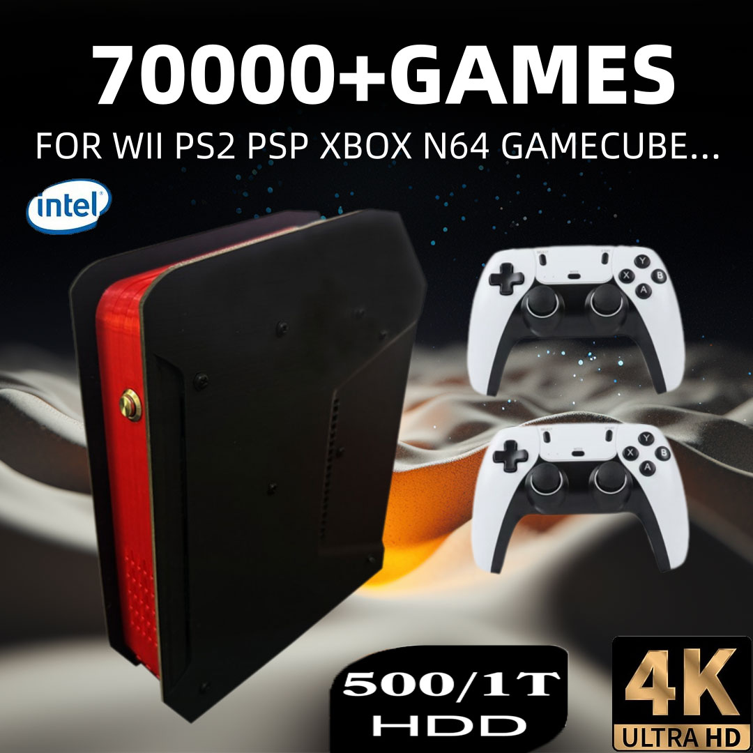 Gaming Console Kids - X4 Retro คอนโซลวิดีโอเกม 1T Dual-ระบบและ I3-3110M
