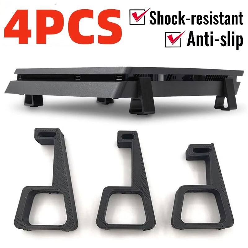 Gaming Console Stand - ขาตั้งระบายความร้อนแนวนอน 4 ชิ้น สำหรับ PS4/Pro/Slim คอนโซล