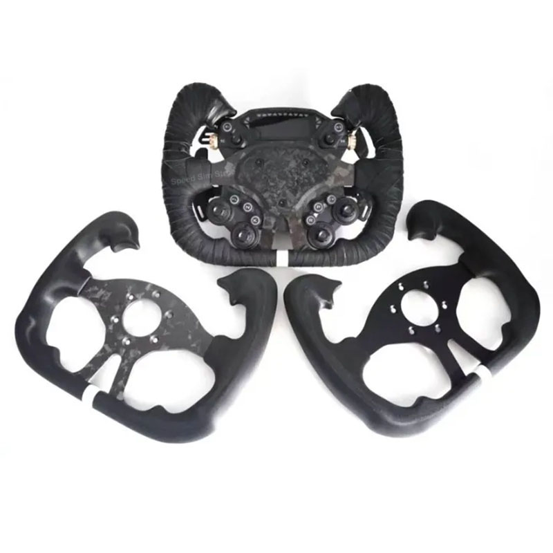 Steering Wheel Gaming - พวงมาลัยสำหรับเกมแข่งรถจำลอง รุ่น GT คาร์บอนไฟเบอร์ อะลูมิเนียมอัลลอย สำหรับ