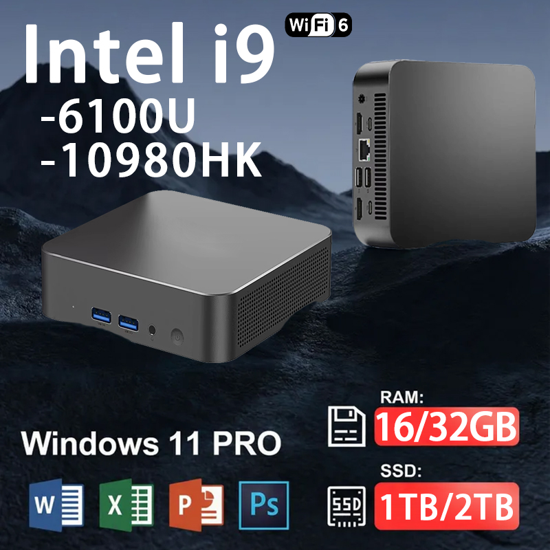 Gaming Console Mini - มินิพีซี Windows 11 Intel Core i9