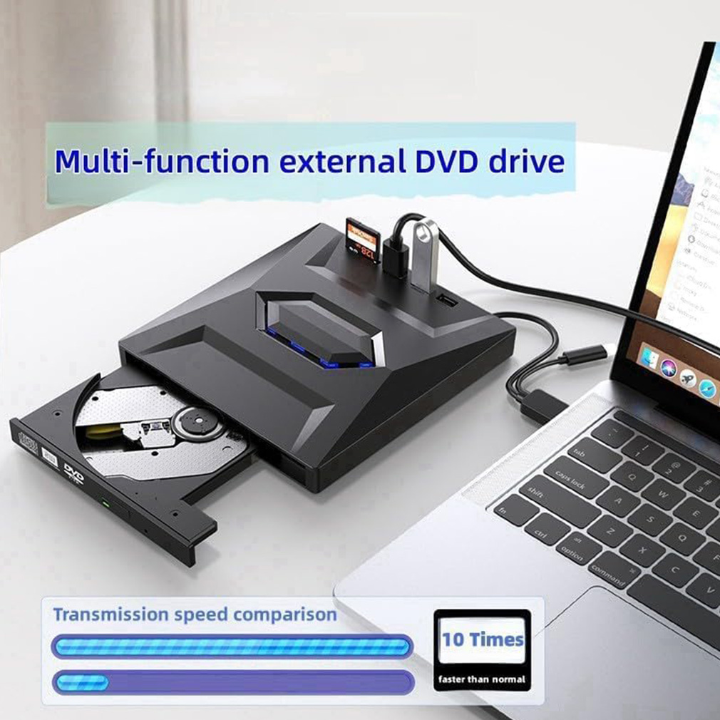 Gaming Console For Pc - เครื่องเขียนแผ่นดีวีดี บีดี ซีดี 7-in-1 แบบพกพา พร้อมพอร์ต