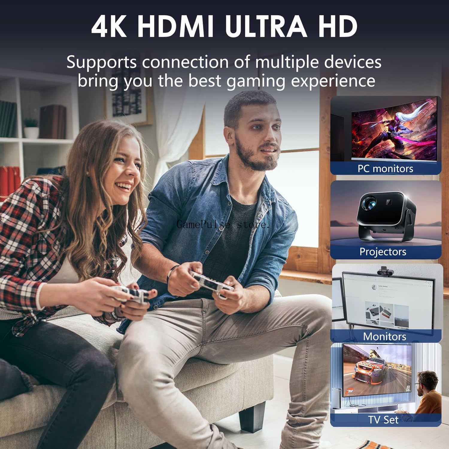Gaming Console Video Game - GamePulse 2026 เครื่องเล่นเกมย้อนยุคใหม่ พร้อม 23 อีมูเลเตอร์และเกมในตัวกว่า