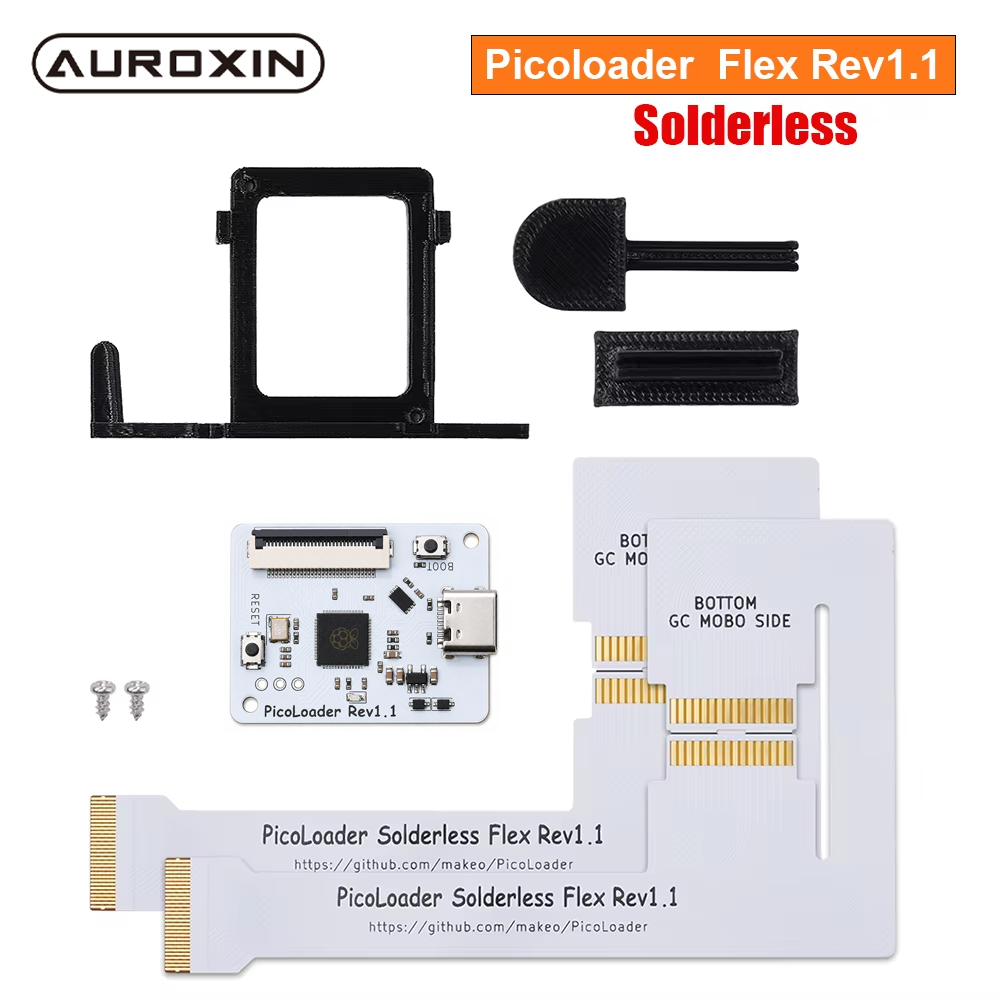 Gaming Console Stand - PicoLoader Flex Rev1.1 สายเคเบิลแบบไม่ต้องบัดกรี โอเพ่นซอร์ส ใช้ชิป