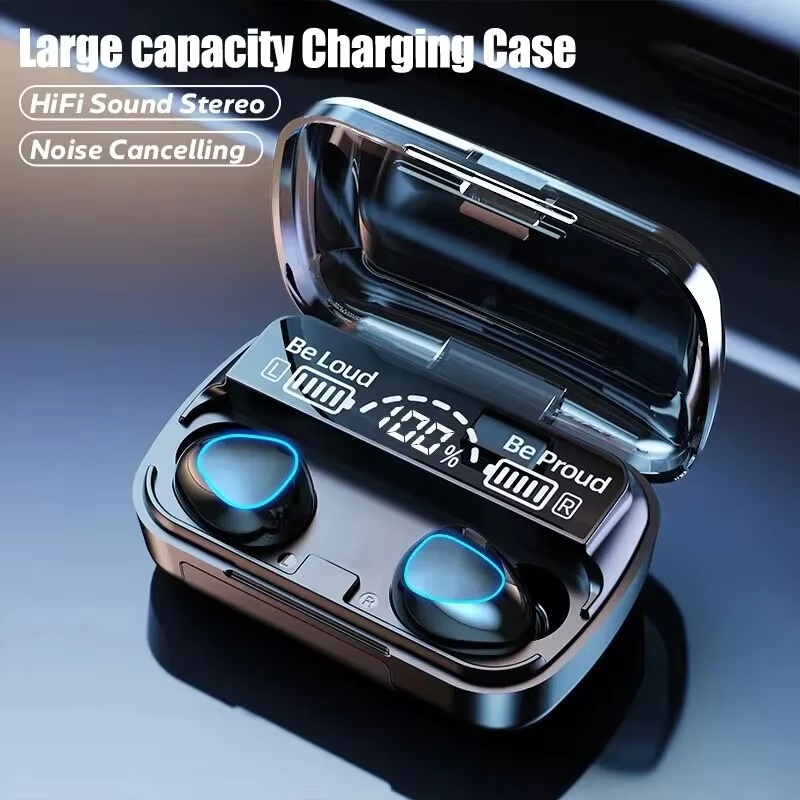 Gaming Console Power Bank - หูฟังบลูทูธไร้สาย TWS สำหรับเล่นกีฬา พร้อมไมโครโฟน หูฟังอินเอียร์สำหรับเกมเมอร์ พร้อมพาวเวอร์แบงค์