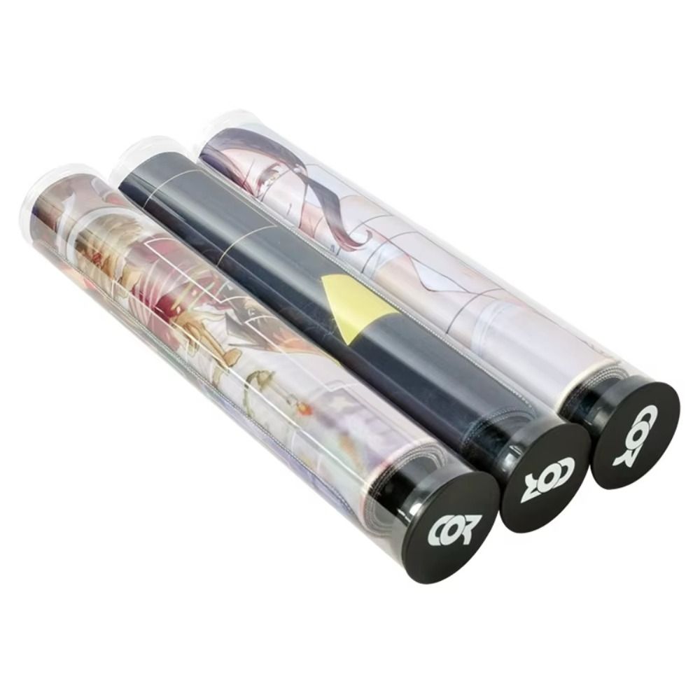 Gaming Card Holder - โปร่งใสเกมPad Canisterผู้ถือบัตรTelescopic Gaming Mat Storge Tubeป้องกันกรณีกระบอกGameMatป้องกัน