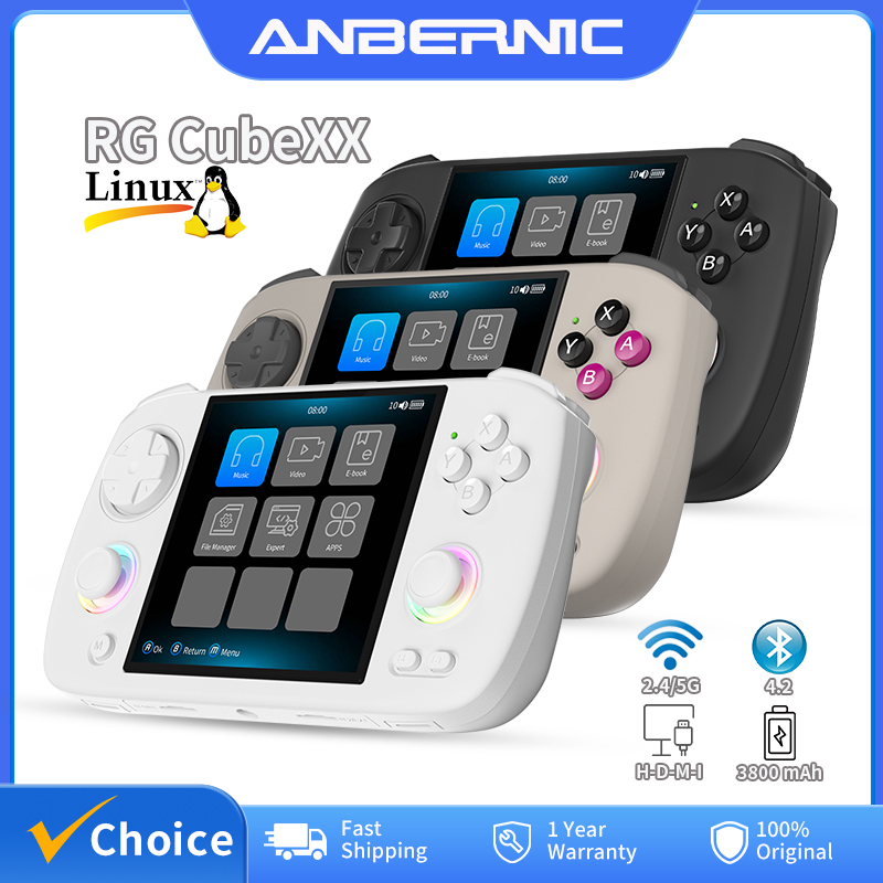 Gaming Console Linux - ANBERNIC RG Cubexx Retro คอนโซลเกมมือถือ 3.95