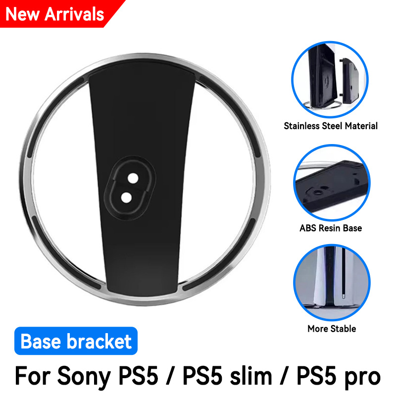 Gaming Console Stand - ใหม่ขาตั้งโลหะคอนโซลพร้อมสกรูสําหรับ PS5 Slim/PS5 PRO แนวตั้งจัดเก็บอุปกรณ์เสริมสําหรับเล่นเกม