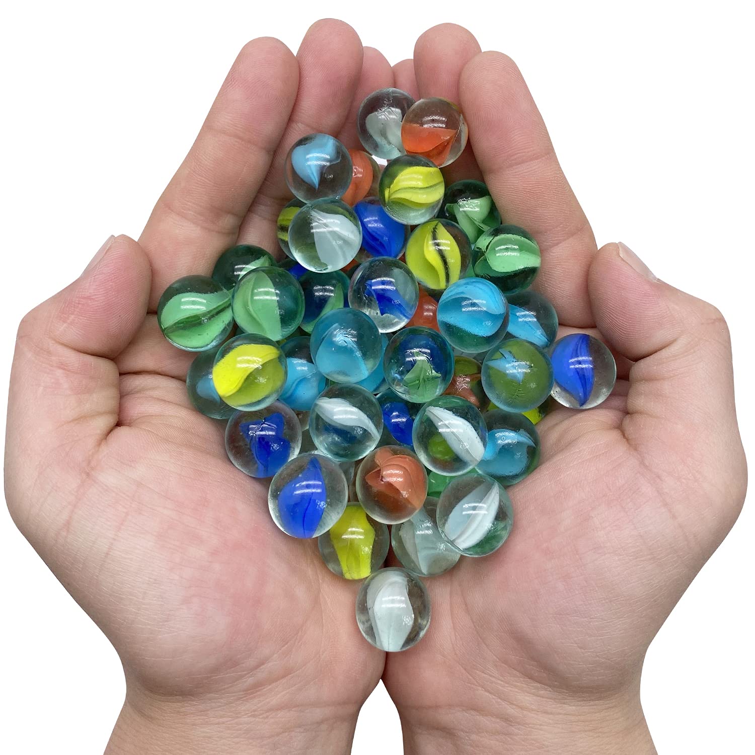Gaming Console Kids - 50/100/150Pcs แก้ว14มม.ครีมคอนโซลเกม Pinball เครื่องวัว Marbles ของเล่น