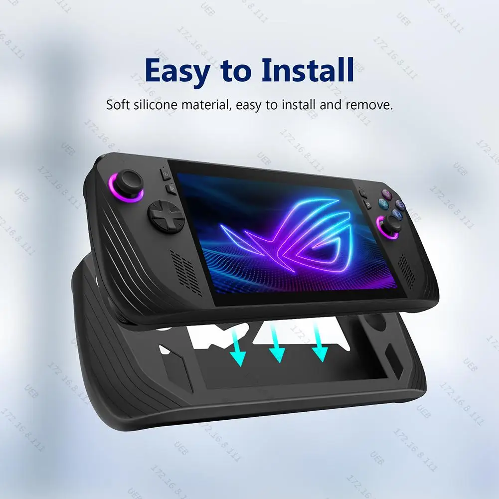 Gaming Console Asus Rog - ฝาครอบป้องกันซิลิโคนกันกระแทก Protector Sleeve Anti-Scratch พร้อมเชือกเส้นเล็กเหมาะสําหรับ Asus