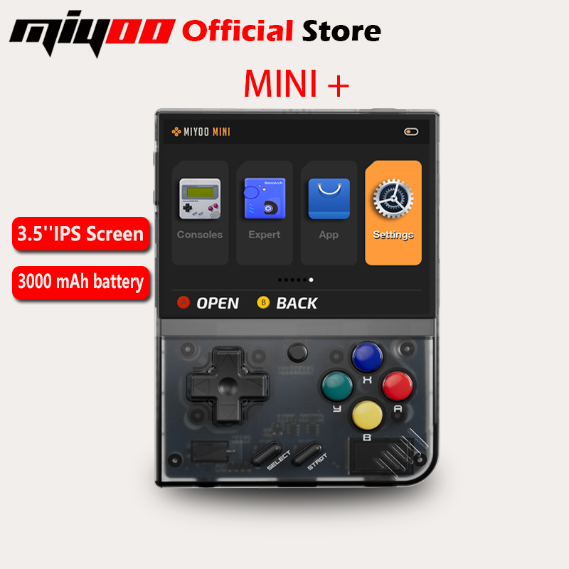 Gaming Console.Emulators - MIYOO Mini PlusแบบพกพาRetroคอนโซลเกมมือถือ3.5นิ้วIPS HDหน้าจอเด็กของขวัญระบบLinuxเกมคลาสสิกจําลอง