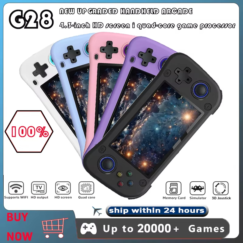 เครื่องเล่นเกมพกพา G28 Retro ร - Gaming Console Linux บทวิจารณ์และราคา