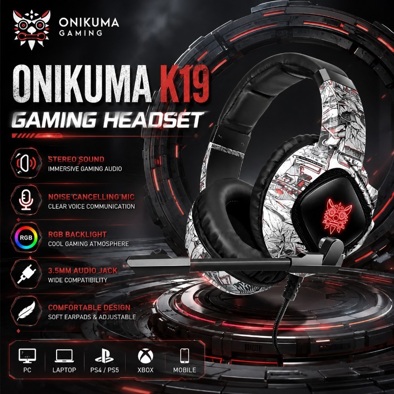 หูฟังเกมมิ่ง ONIKUMA K19 แบบมี - Gaming Console Zone บทวิจารณ์และราคา