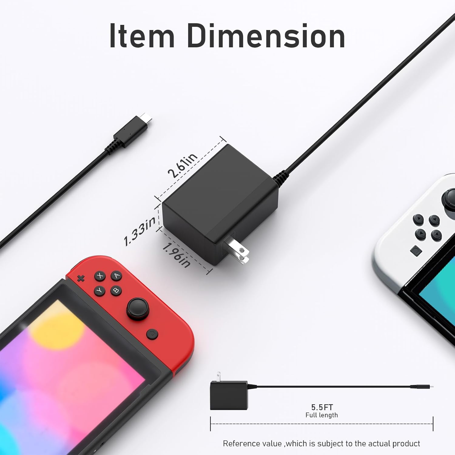 AC 100–240V Type-C Charger 15V - Gaming Console Type บทวิจารณ์และราคา