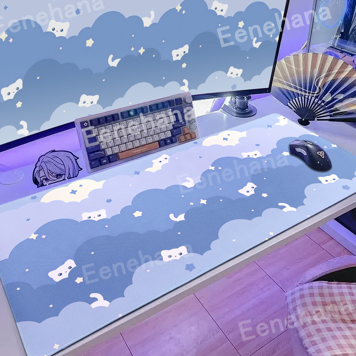 Xxl Art Clouds & Stars แผ่นรอง - Gaming Console Cloud บทวิจารณ์และราคา