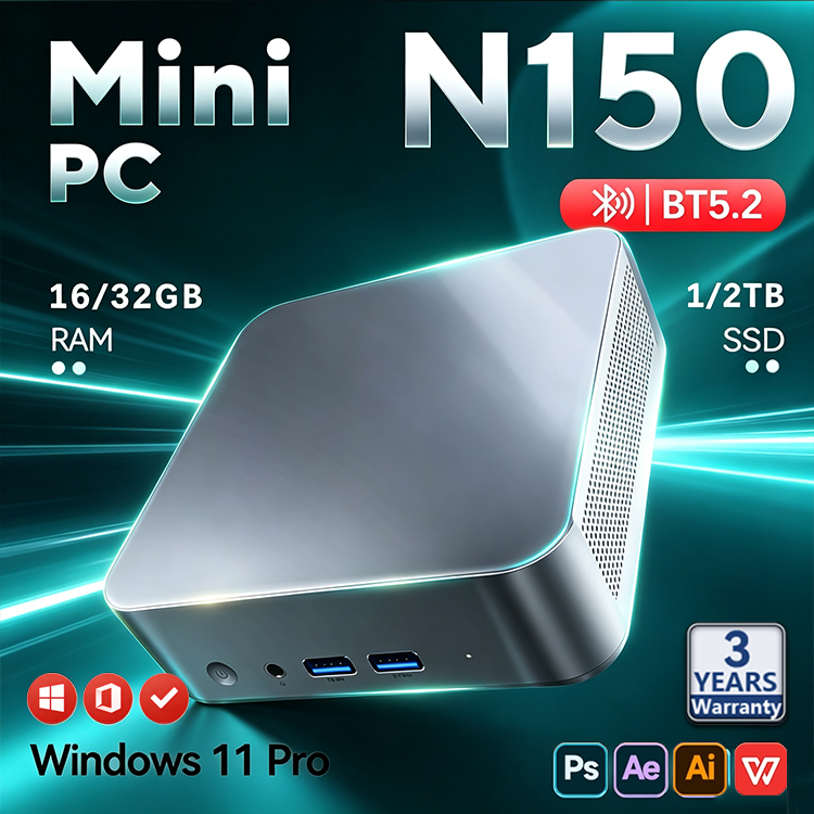 2026 อินเทล N150 มินิพีซีแบบพก - Gaming Console Mini บทวิจารณ์และราคา
