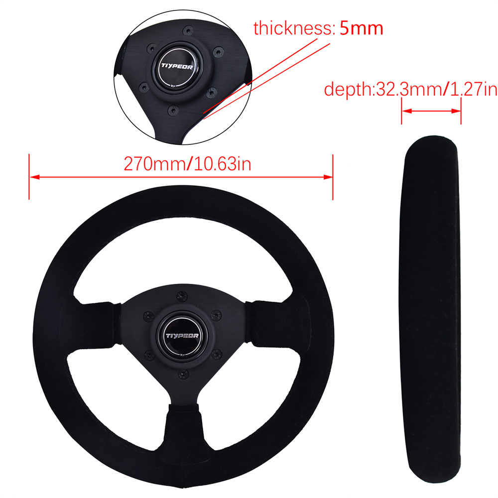 พวงมาลัยรถแข่ง TIYPEOR ขนาด 27 - Steering Wheel Gaming บทวิจารณ์และราคา