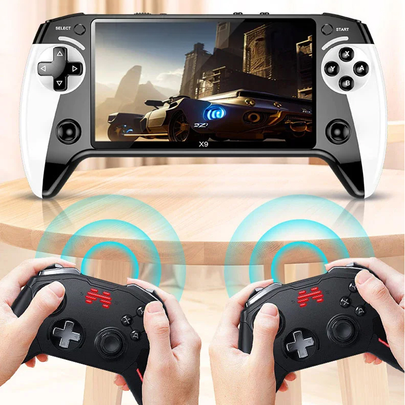 เครื่องเล่นเกมพกพา X9 หน้าจอ 5 - Gaming Console.Emulators บทวิจารณ์และราคา