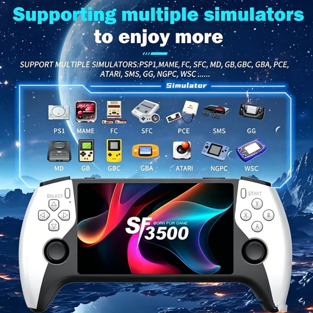SF3500 เครื่องเล่นเกมพกพาขนาด  - Gaming Console Vintage บทวิจารณ์และราคา